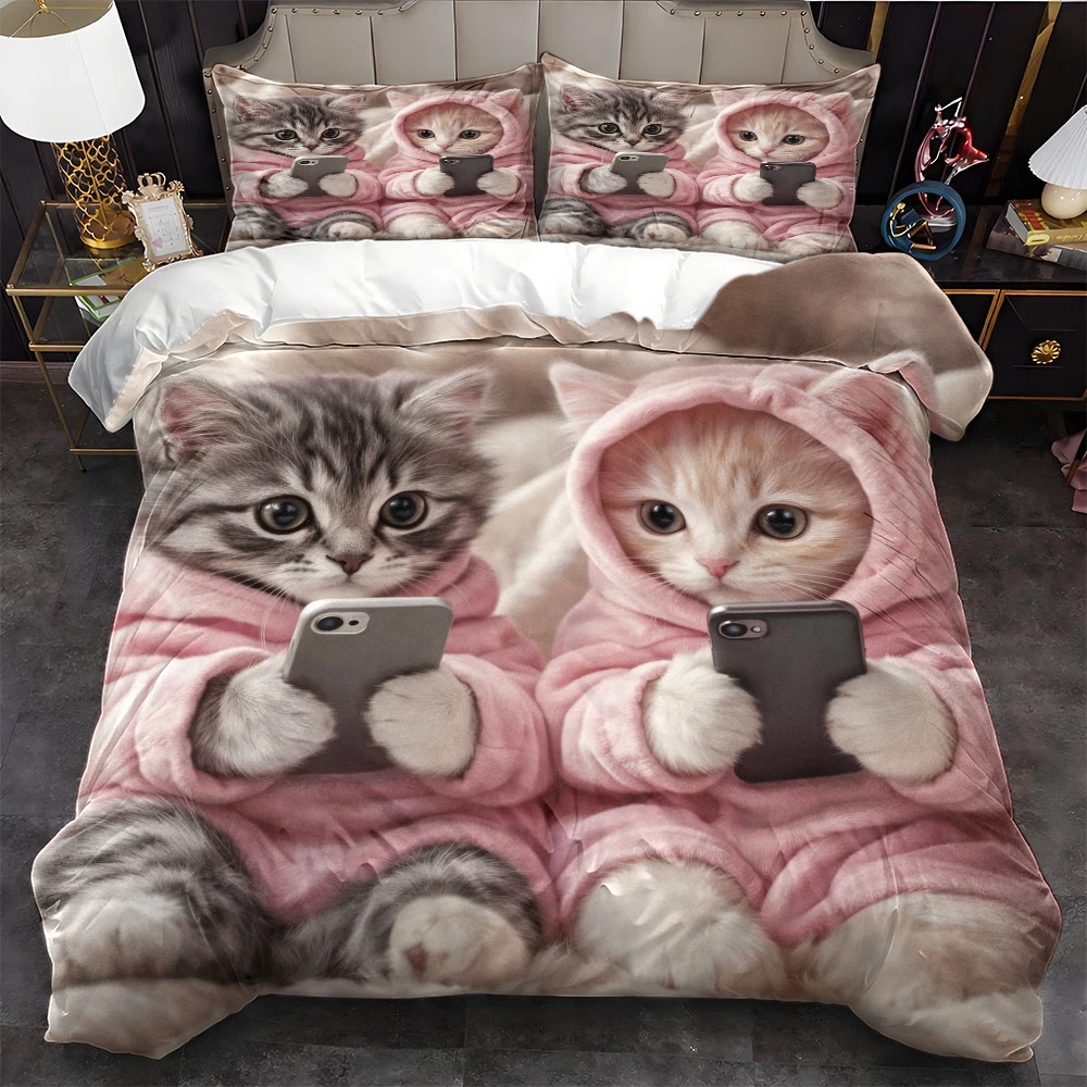 Duvet Cover Sets With Zipper - Ensemble de housse de couette 3