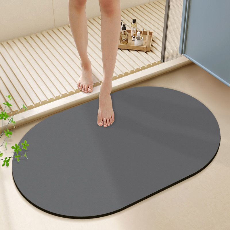 Quick Dry Diatomite Bath Mat - Tapis de bain ovale irrégulier en