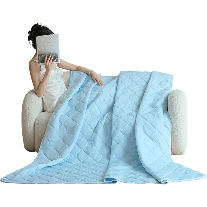Cooling Blanket Hot Sleepers - Couverture d'été légère et respirante SheRest