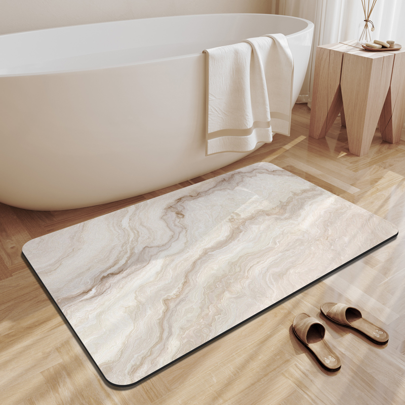 Quick Dry Diatomite Bath Mat - Tapis de bain en terre de