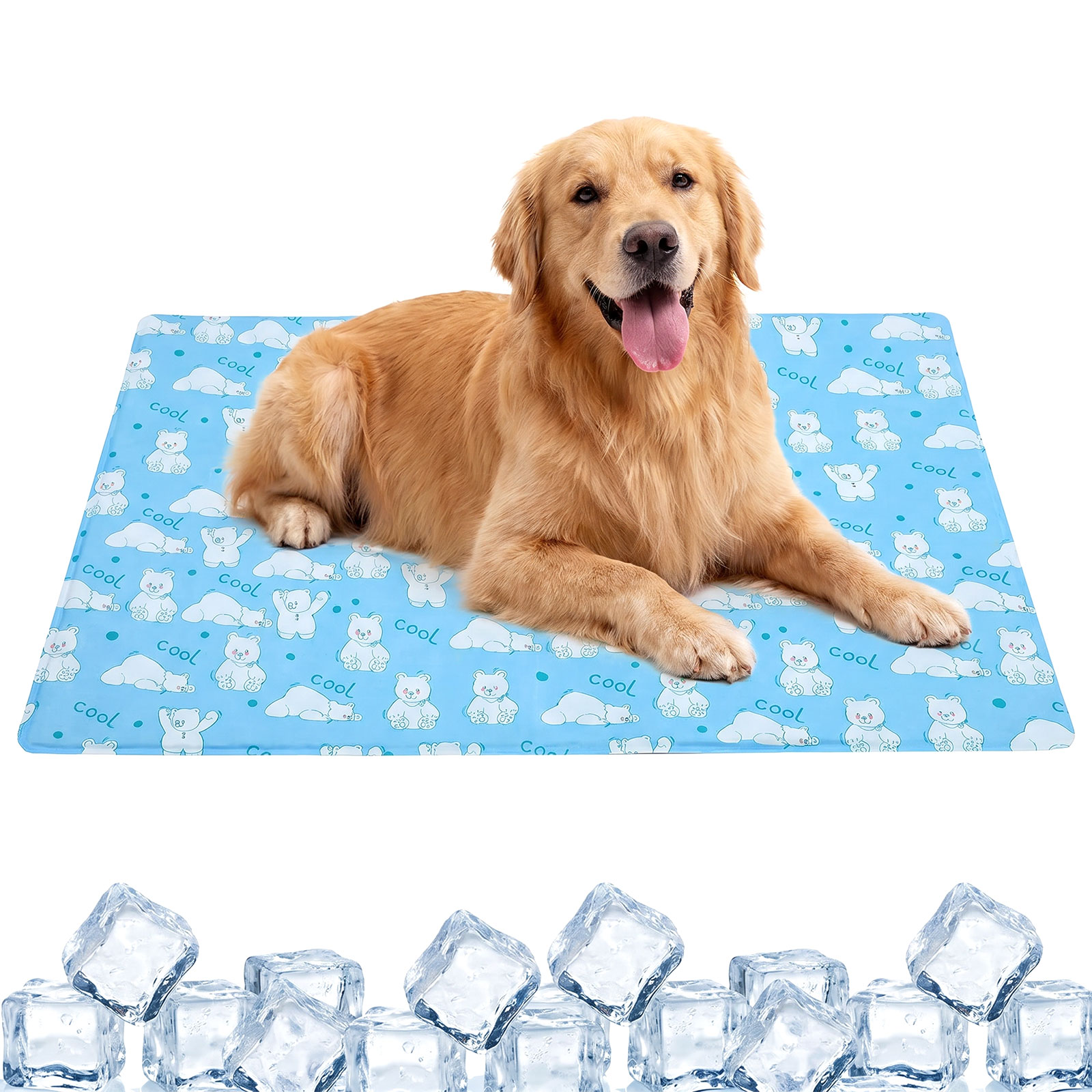 Cooling Blanket Hot Sleepers - Tapis rafraîchissant pour chien, gel de