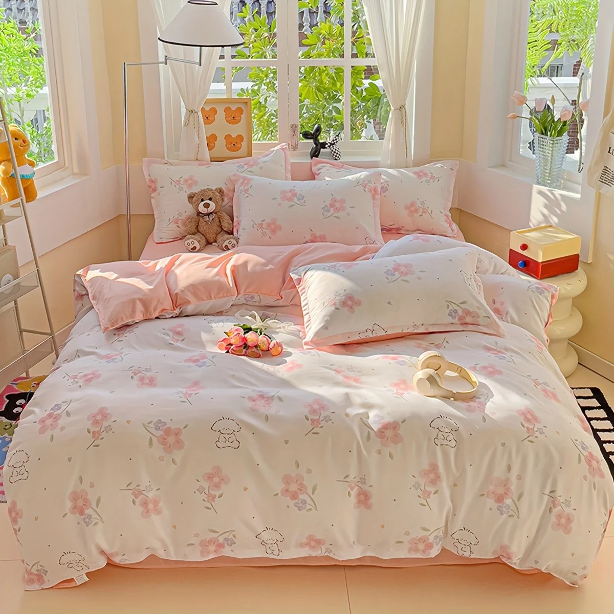 Parure de lit 4 pièces imprimé - Duvet Cover Sets With Zipper avis et prix