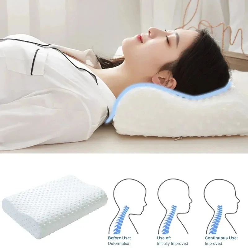 Oreiller en coton à mémoire de - Memory Foam Orthopedic Pillow Neck Pain avis et prix