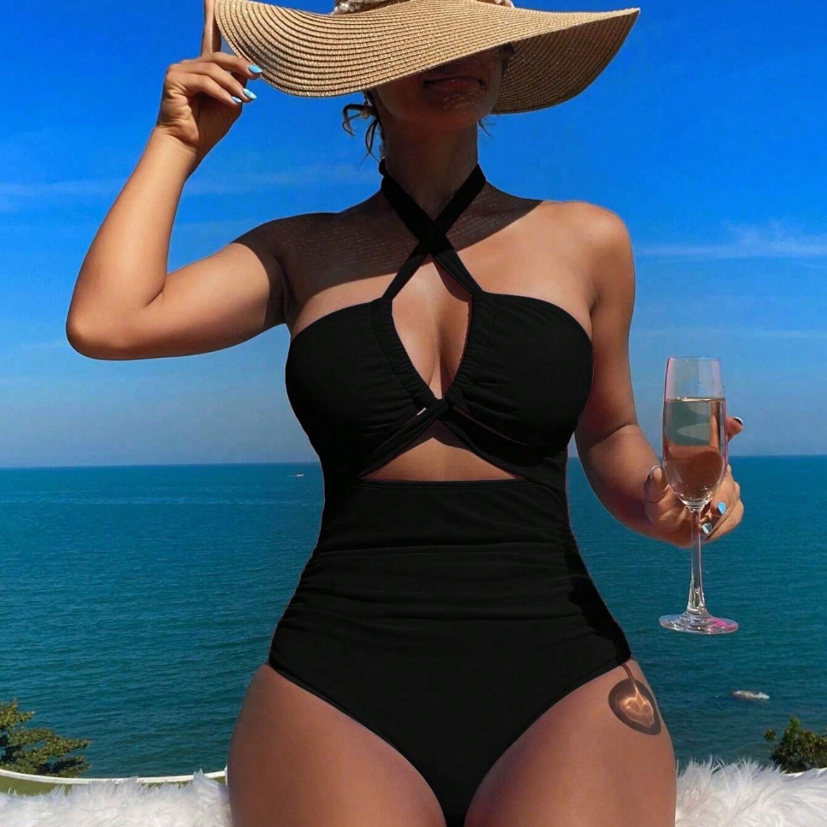 Maillot de bain femme noir uni - Bath avis et prix