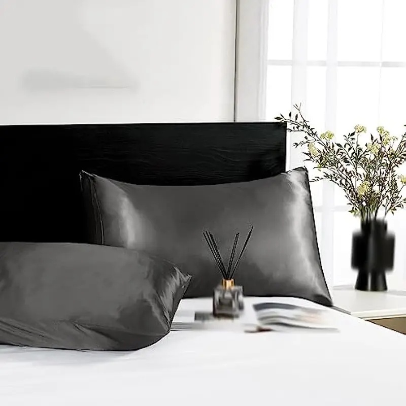 1/2 taie d'oreiller en satin d - Satin Silk Pillowcase Hair Skin avis et prix