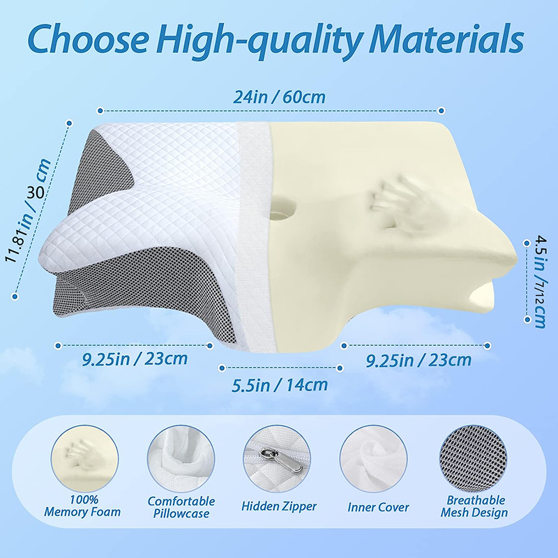 Nouvel Oreiller Cervical en Mo - Anti Snore Contour Pillow avis et prix