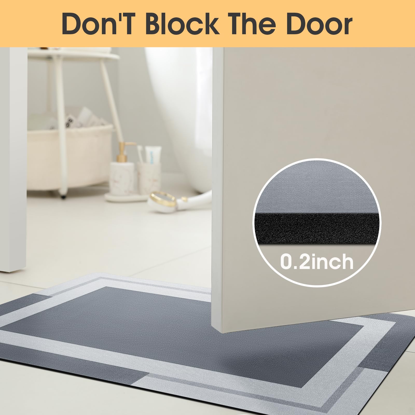 VIKAMA Tapis de salle de bain  - Quick Dry Diatomite Bath Mat avis et prix