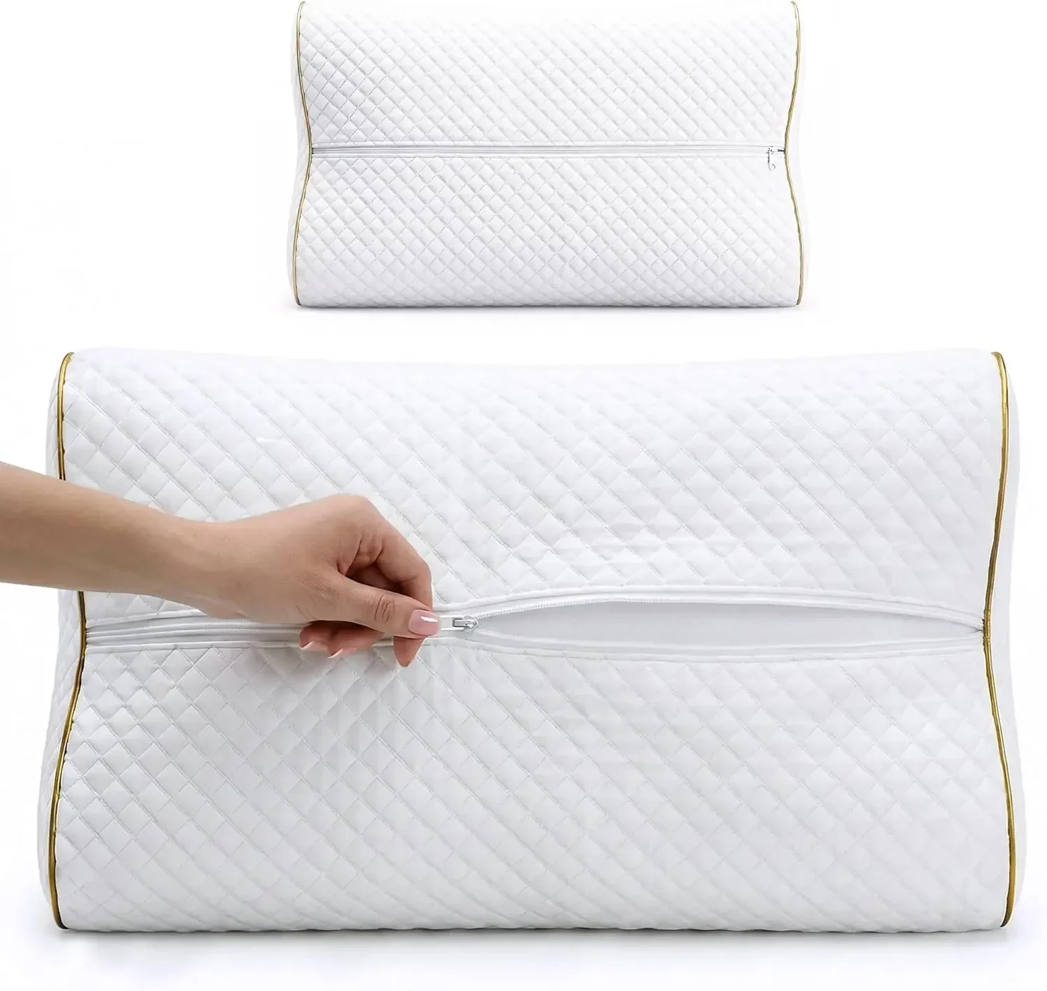 Lot de 2 oreillers en mousse à - Memory Foam Orthopedic Pillow Neck Pain avis et prix