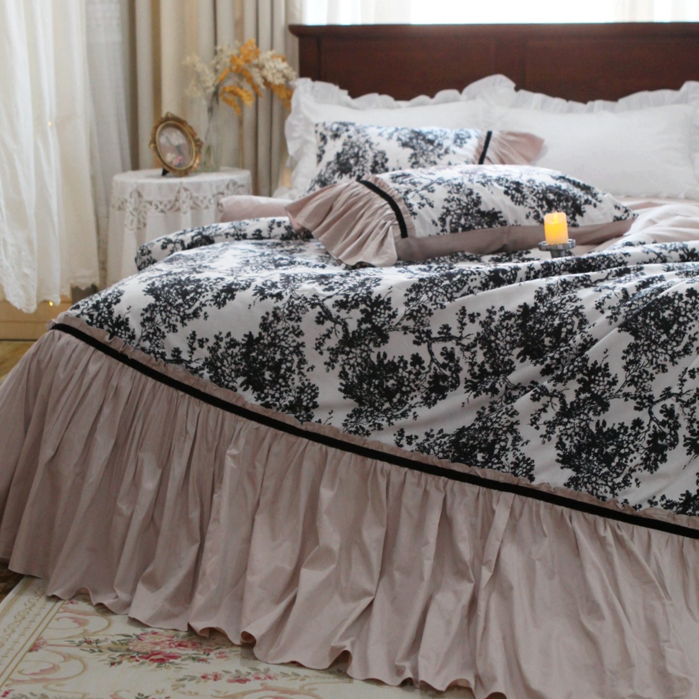 Parure de lit style princesse  - Aesthetic Floral Duvet Cover avis et prix
