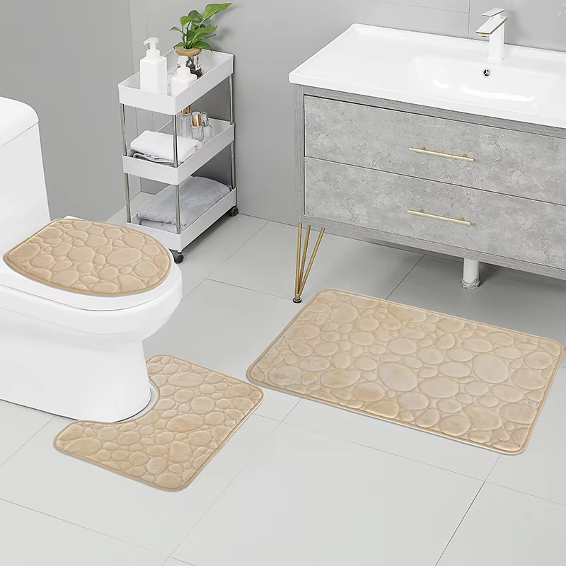 3 pièces/ensemble tapis de bai - Quick Dry Diatomite Bath Mat avis et prix