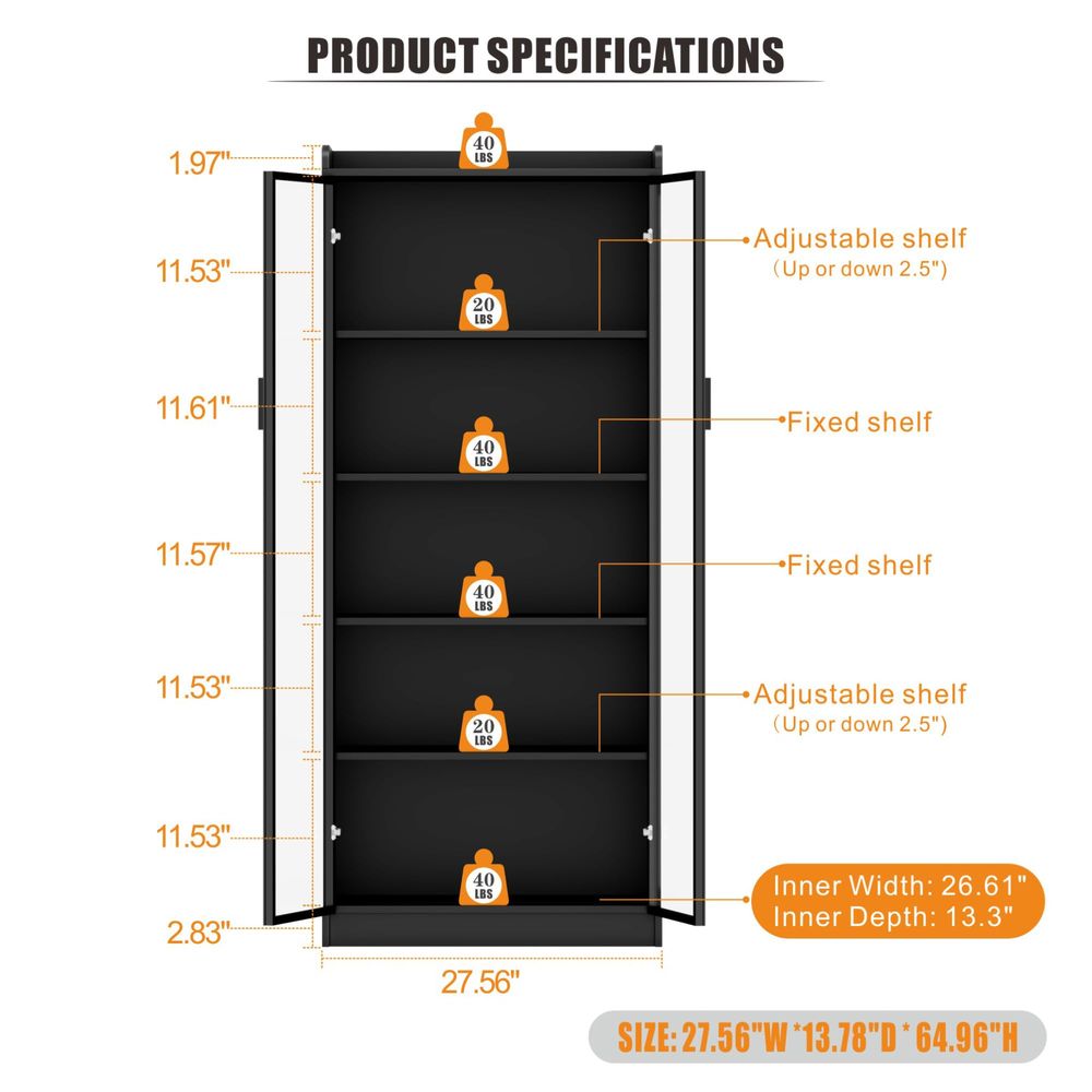Vitrine avec étagères réglable - Lighting avis et prix