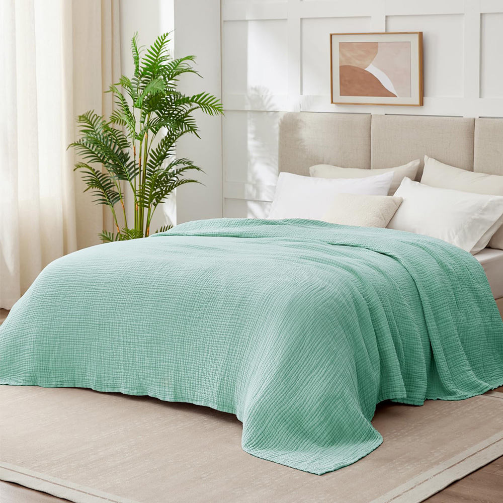 Couverture en mousseline de co - Muslin Cotton Bedspread avis et prix