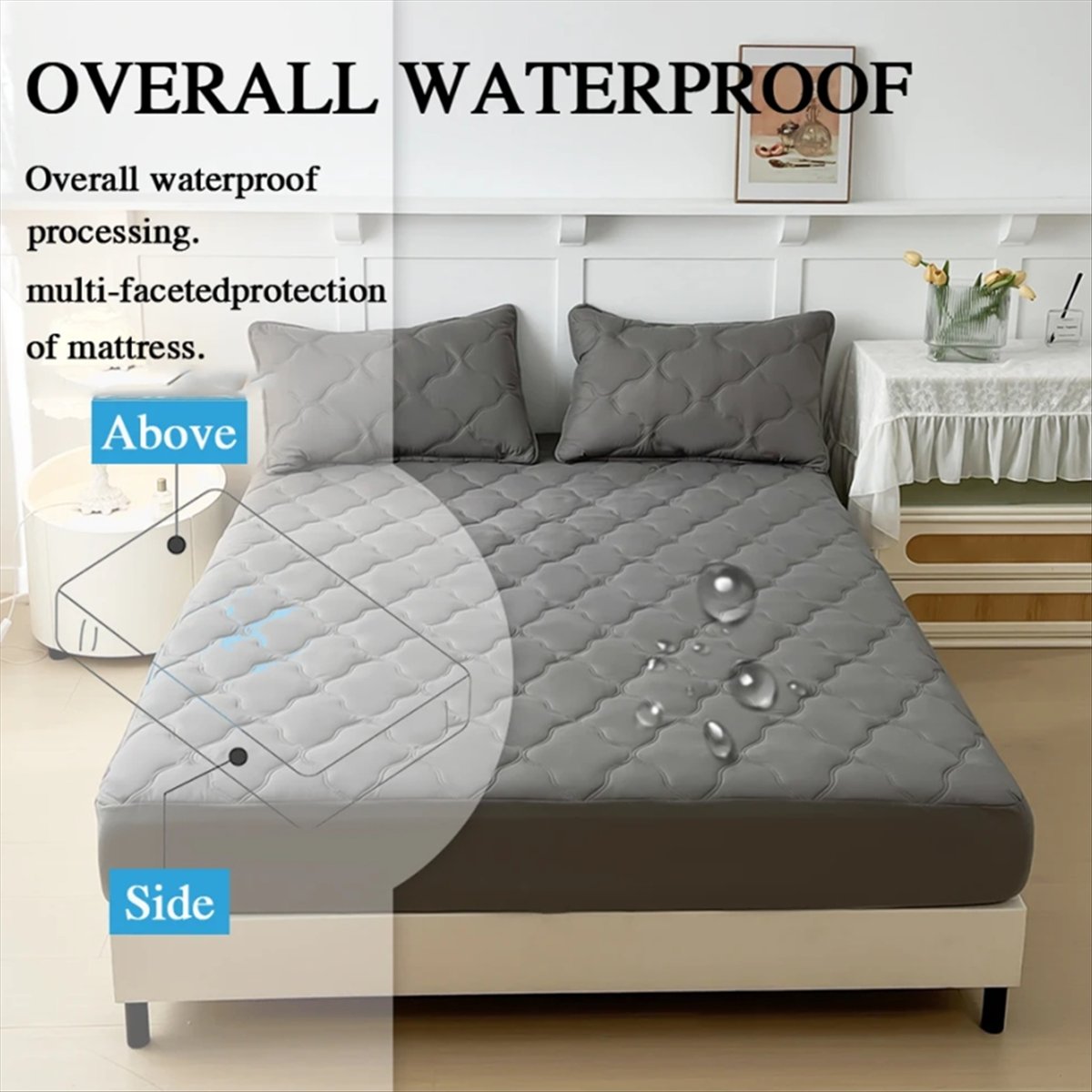 Learned-draps de lit imperméab - Waterproof Mattress Protector Breathable avis et prix