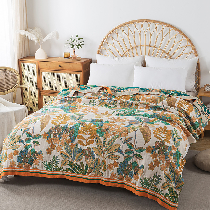 Couvre-lit en gaze de mousseli - Muslin Cotton Bedspread avis et prix
