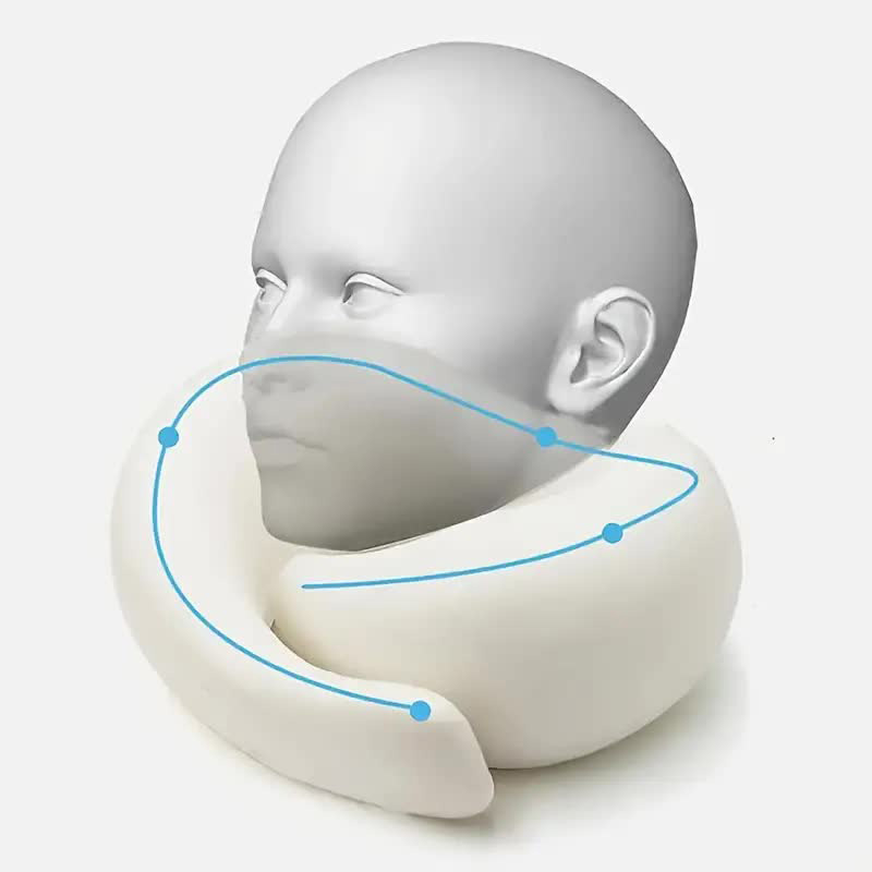 Oreiller de cou de voyage en m - Anti Snore Contour Pillow avis et prix