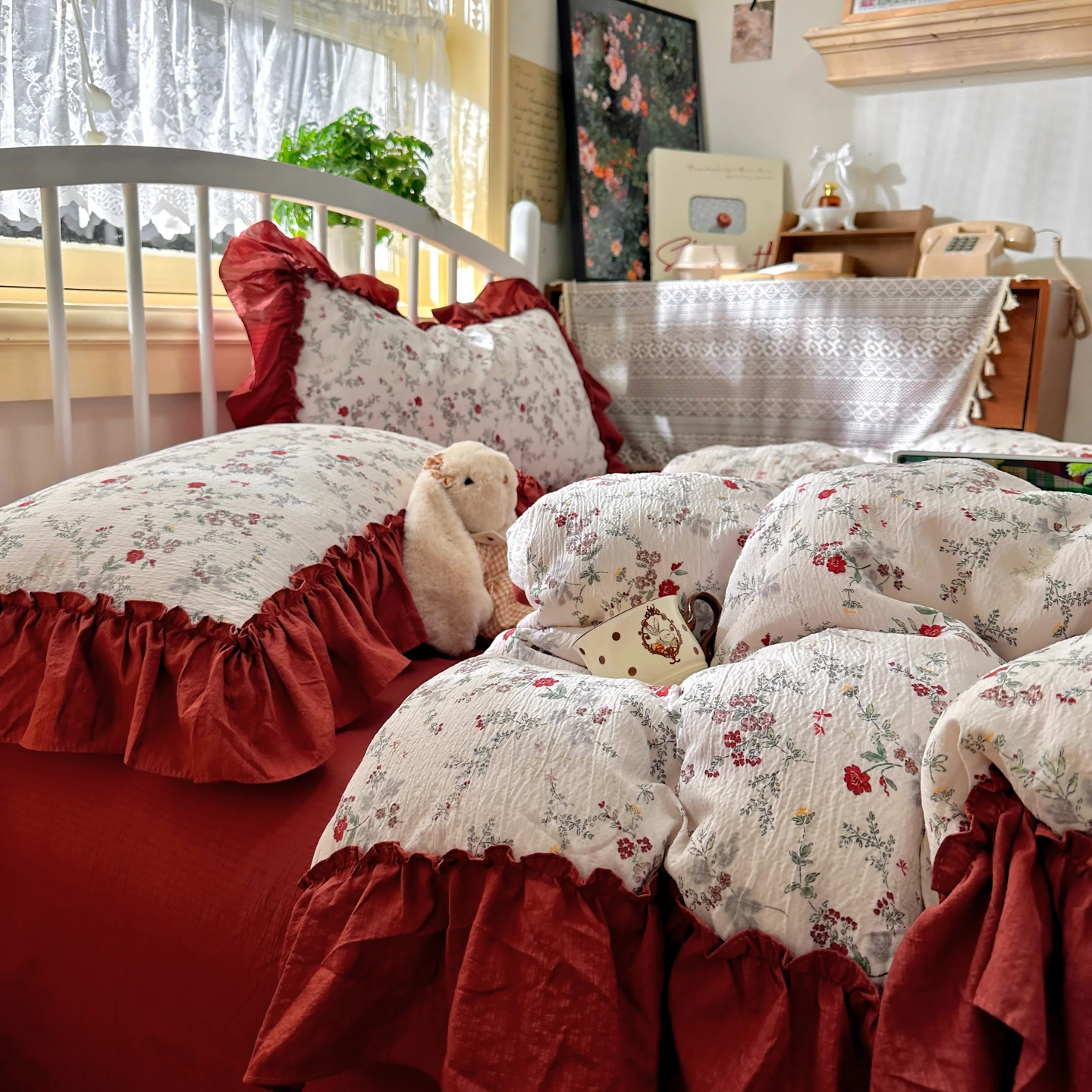 Parure de lit esthétique vinta - Aesthetic Floral Duvet Cover avis et prix