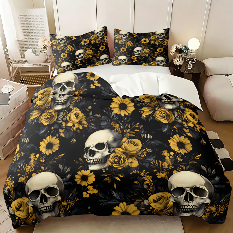 Parure de lit gothique Hallowe - Aesthetic Floral Duvet Cover avis et prix