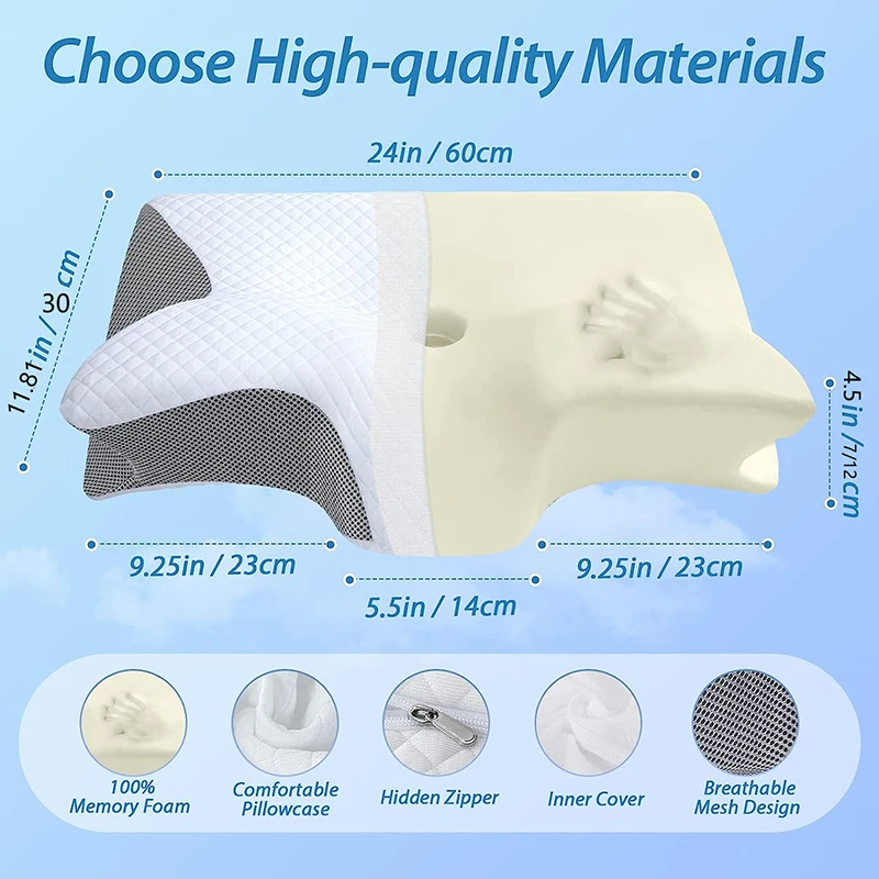 Oreiller cervical orthopédique - Anti Snore Contour Pillow avis et prix