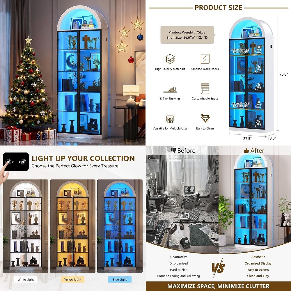 Vitrine avec portes et étagère - Storage & Organization avis et prix