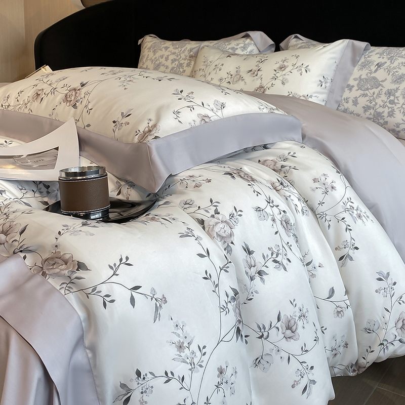 Ensemble de literie de luxe à  - Aesthetic Floral Duvet Cover avis et prix
