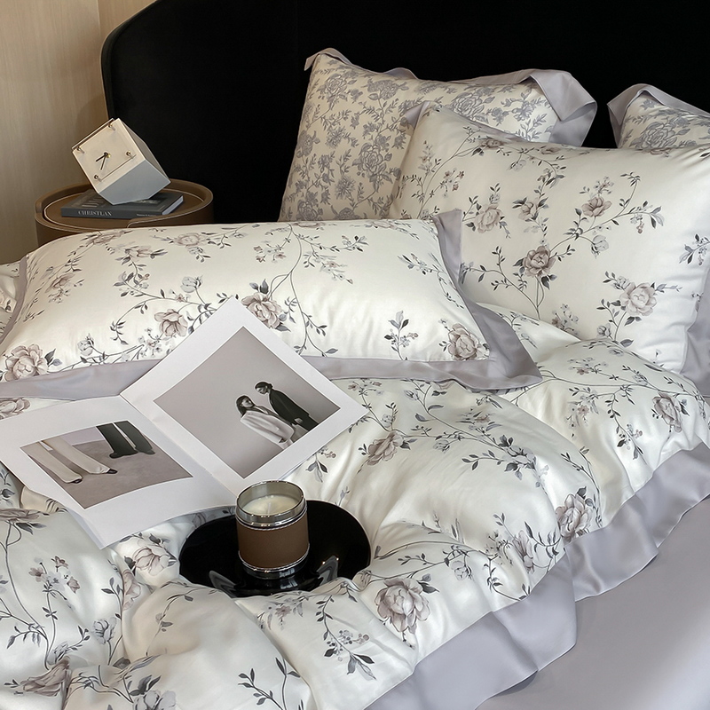 Ensemble de literie de luxe à  - Aesthetic Floral Duvet Cover avis et prix