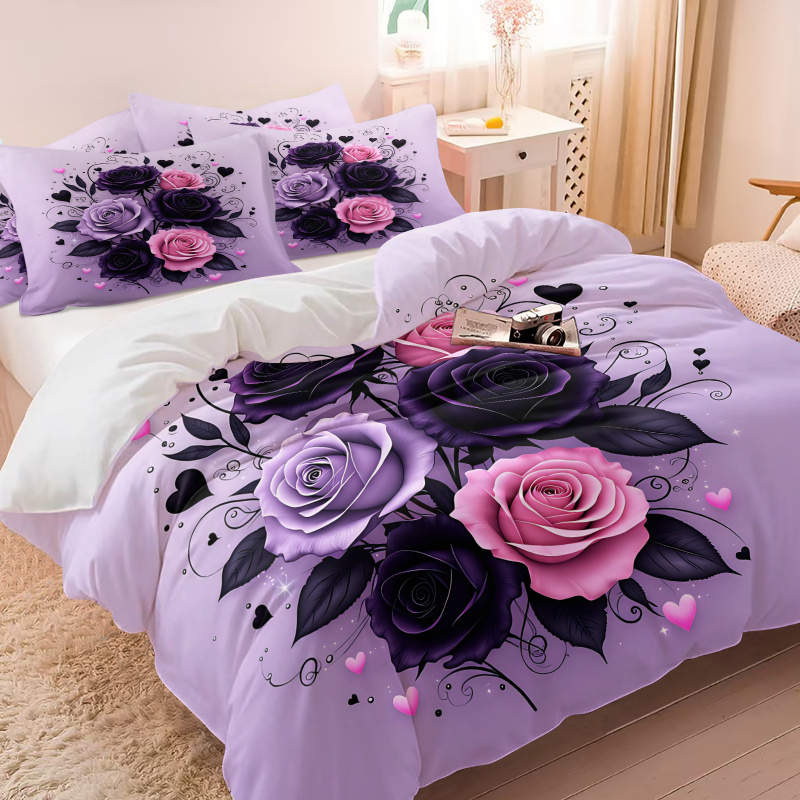 Parure de lit gothique à motif - Aesthetic Floral Duvet Cover avis et prix