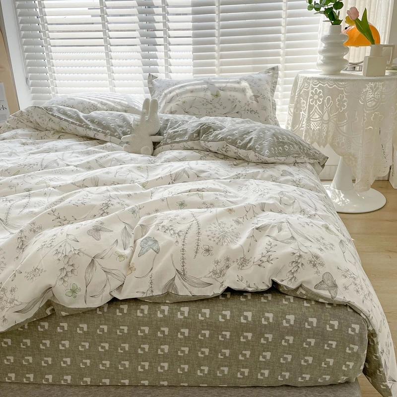 Ensemble de housse de couette  - Aesthetic Floral Duvet Cover avis et prix