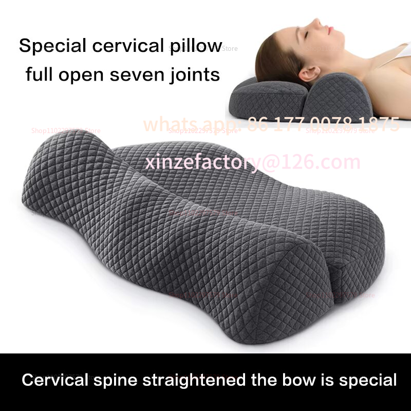 Oreiller de Contour cervical p - Memory Foam Orthopedic Pillow Neck Pain avis et prix