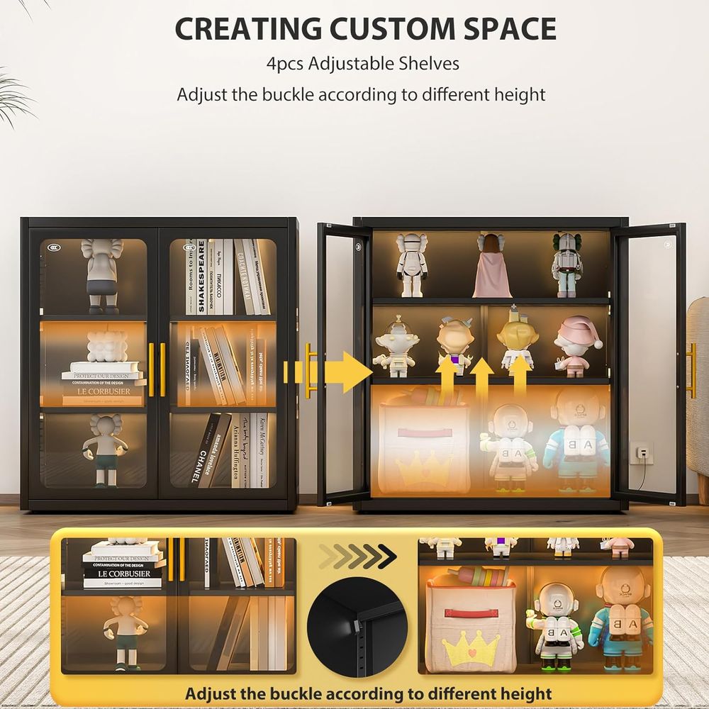 Vitrine haute de 34 pouces ave - Lighting avis et prix