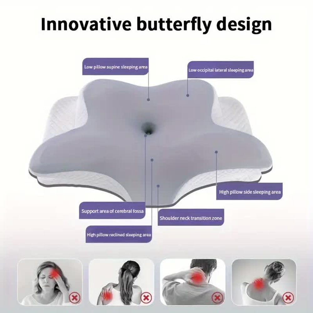 Oreillers en mousse à mémoire  - Memory Foam Orthopedic Pillow Neck Pain avis et prix