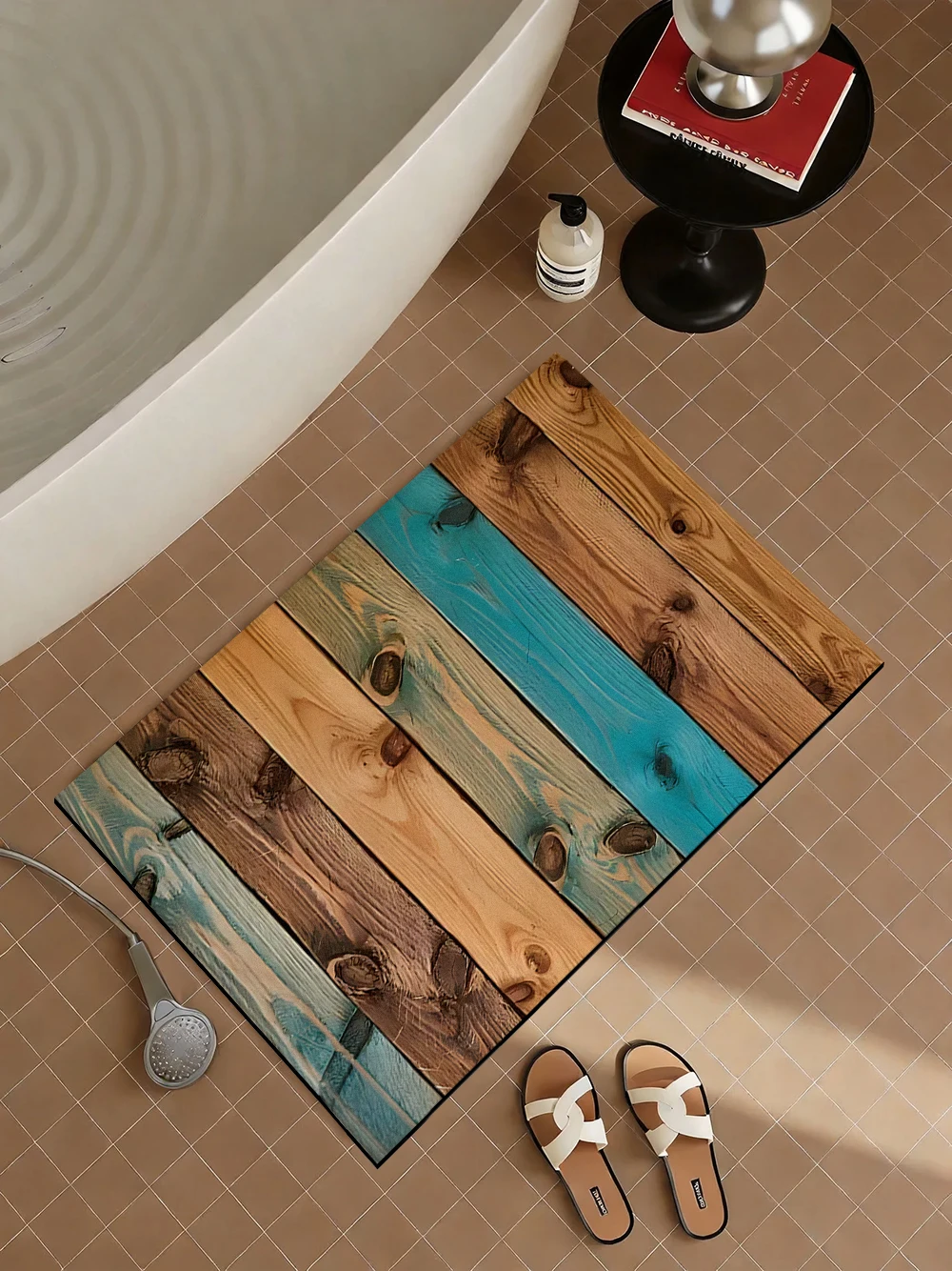 Tapis de bain en bois recyclé  - Quick Dry Diatomite Bath Mat avis et prix